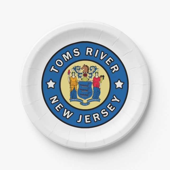 Assiettes En Carton Toms River New Jersey (Devant)