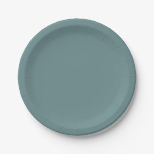 Assiettes En Carton ton naturel terreux bleu ardoise