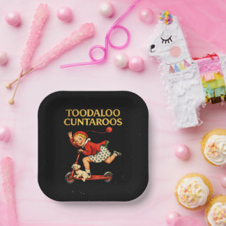 Assiettes En Carton Toodaloo Cuntaroos Funny Sarcastic Retro Humor