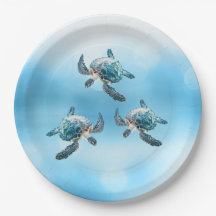 Tortues marines 3D Thème océan