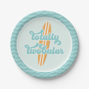 Assiettes En Carton Totalement Twobular Surf Beach 2e anniversaire