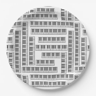 Assiettes En Carton Touches de piano