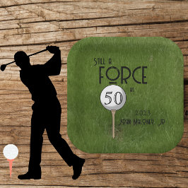 Assiettes En Carton Toujours une force à 50 Golf Green Custom