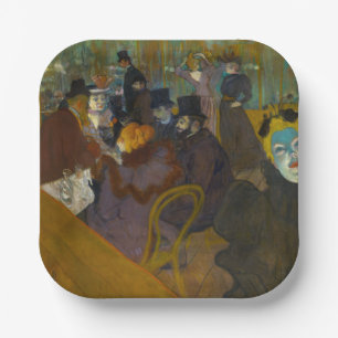 Assiettes En Carton Toulouse-Lautrec - Au Rouge