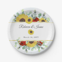 Tournesol rustique Bourgogne Rouge Floral Mariage
