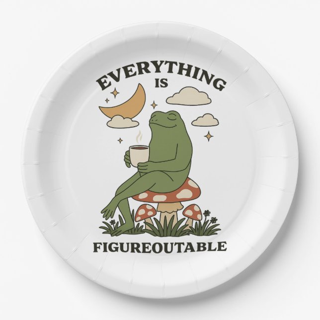 Assiettes En Carton Tout est Figurable (Devant)