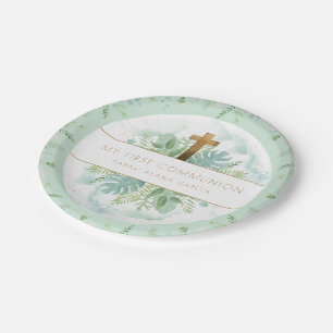 Assiettes En Carton Tout évènement religieux, une verdure verte
