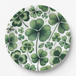 Assiettes En Carton Tracas du trèfle