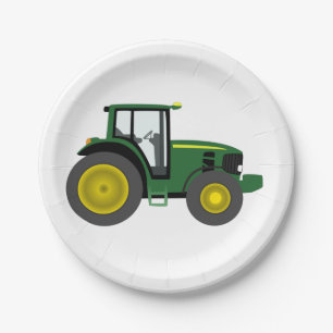 Assiettes En Carton tracteur