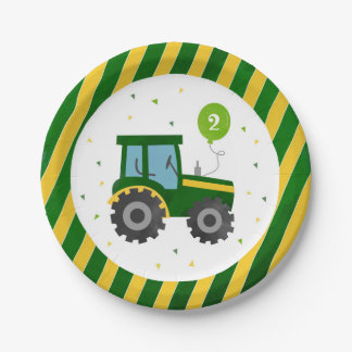 Assiettes En Carton Tracteur Farm Barnyard Plaques papier fête d'anniv