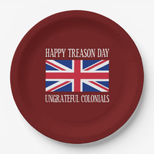 Assiettes En Carton Trahison jour heureux Colonials 4 juillet ingrat
