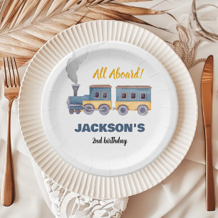 Assiettes En Carton Train Anniversaire Chugga Chugga Deux Chugga Deux