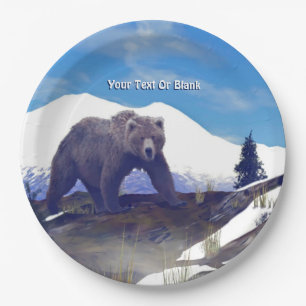 Assiettes En Carton Treeline Grizzly
