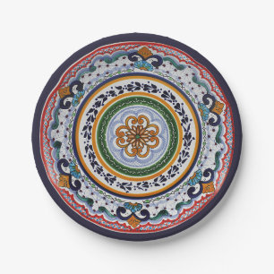 Assiettes En Carton Tres de Talavera