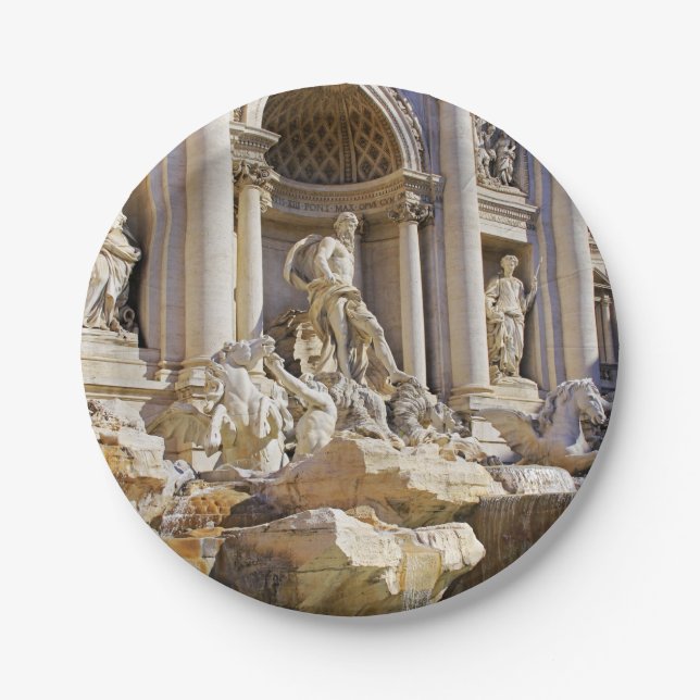 Assiettes En Carton Trevi fountain (Devant)