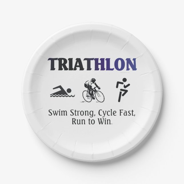 Assiettes En Carton Triathlon SUPÉRIEUR (Devant)
