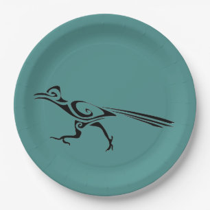 Assiettes En Carton Tribal Roadrunner Silhouette