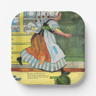 Assiettes En Carton Trois souris aveugle Mère Oie Nourriture rime