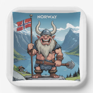 Assiettes En Carton Troll norvégien