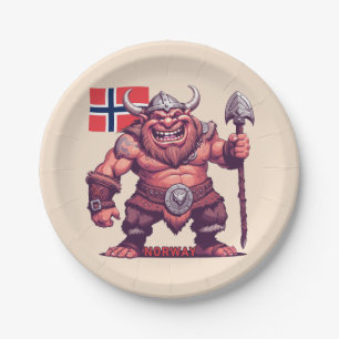Assiettes En Carton Troll norvégien