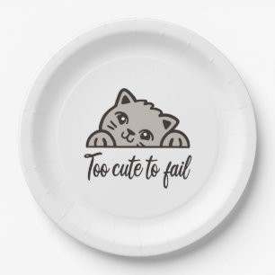 Assiettes En Carton Trop mignon pour échouer