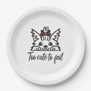 Assiettes En Carton Trop mignon pour échouer