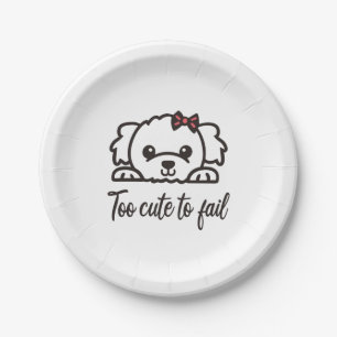 Assiettes En Carton Trop mignon pour échouer(4)