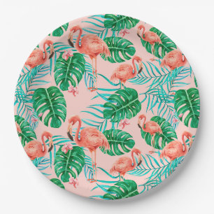 Assiettes En Carton Tropical
