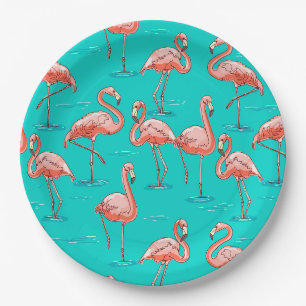 Assiettes En Carton Tropical