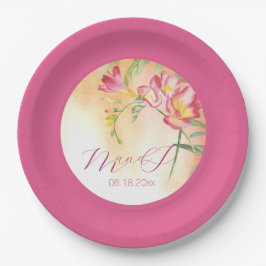 Assiettes En Carton Tropical Freesia