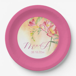 Assiettes En Carton Tropical Freesia