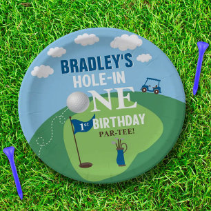 Assiettes En Carton Trou en un Golf 1er anniversaire