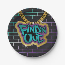 Trouvez 'N Out Plate ! Turquoise et pourpre !