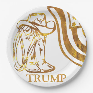 ASSIETTES EN CARTON TRUMP