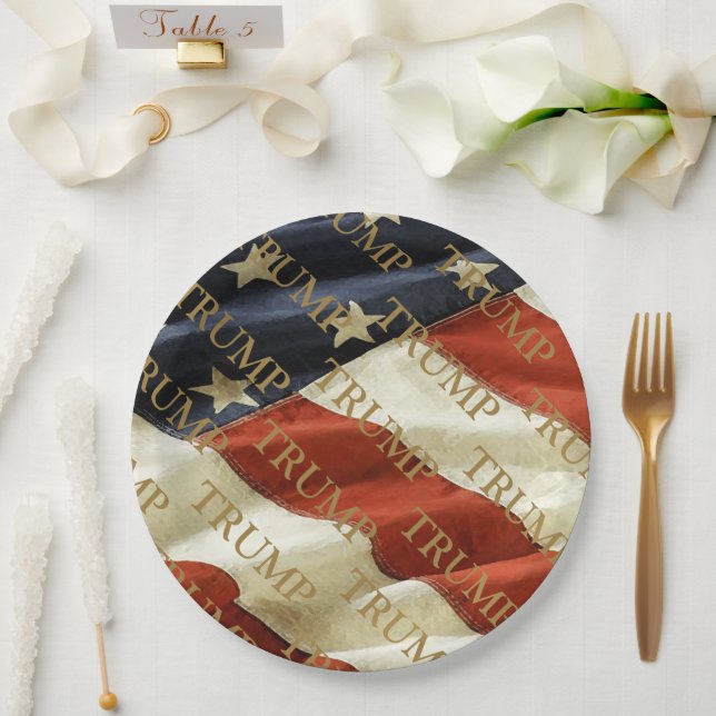 ASSIETTES EN CARTON TRUMP (Mariage)