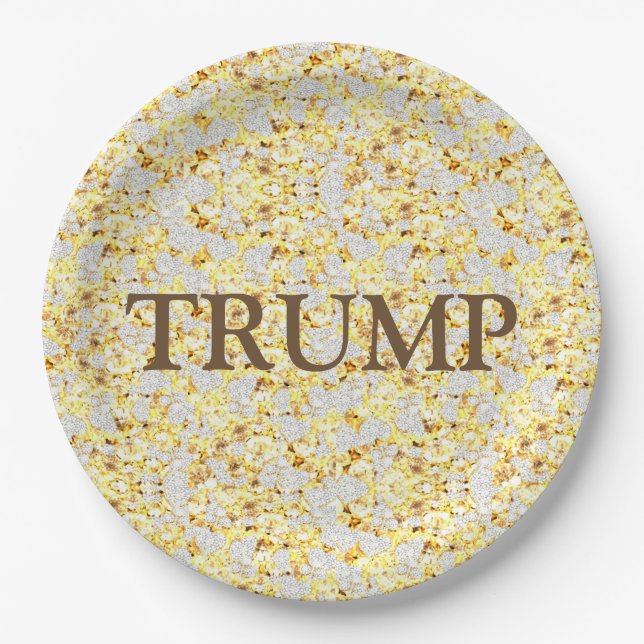 ASSIETTES EN CARTON TRUMP (Devant)