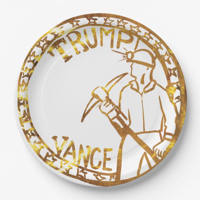 ASSIETTES EN CARTON TRUMP 2024 (Devant)