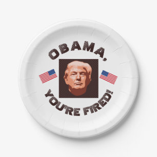 Assiettes En Carton Trump Inauguration 2017 Couleur personnalisée