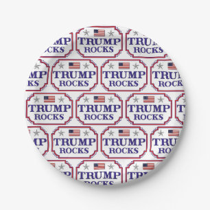Assiettes En Carton Trump Rocks