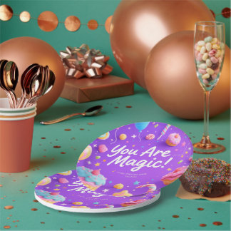 Assiettes En Carton Tu Es Magique !" Plaques de fête Whimsical