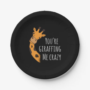 Assiettes En Carton Tu me girafes fou