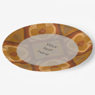 Assiettes En Carton Tuile de céramique traditionnelle méditerranéen