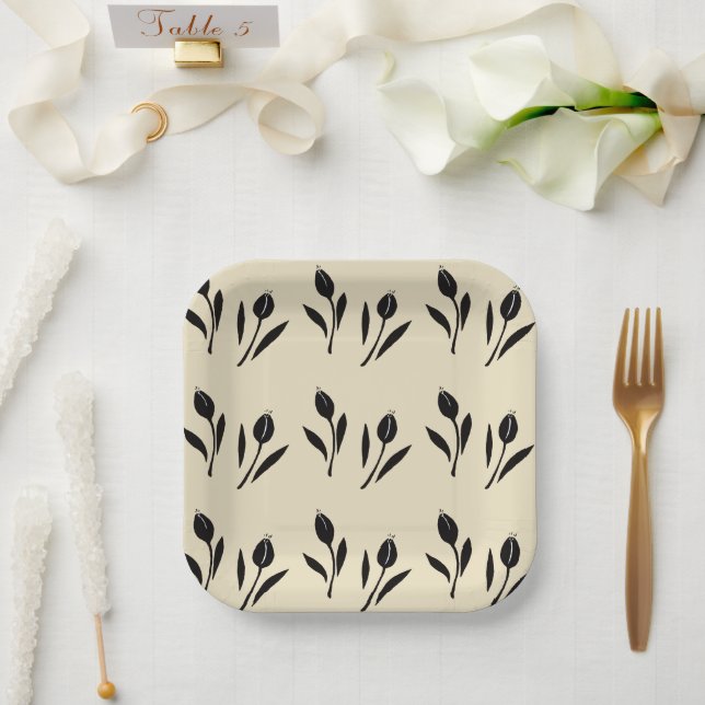 Assiettes En Carton Tulip (Mariage)