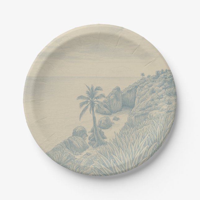 Assiettes En Carton Tulum Paper Plates (Devant)