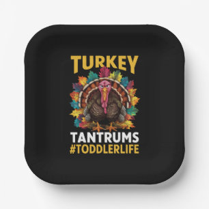Assiettes En Carton Turquie Et Tantrums Jouet Vie Joueur Thanksgiving