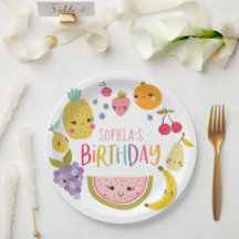 Tutti Frutti Anniversaire Plaques papier