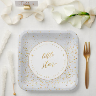 Assiettes En Carton Twinkle Twinkle Little Star Genre Neutre