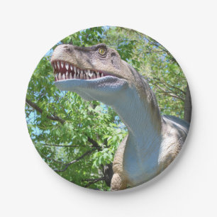 Assiettes En Carton Tyrannosaure T-Rex Dinosaure