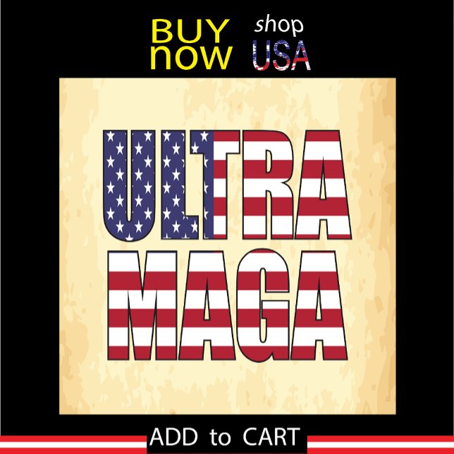 Assiettes En Carton Ultra MAGA Trump Supporter 💡 Great Again USA (vote trump republican)
