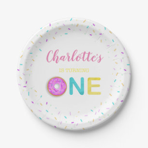 Assiettes En Carton UN anniversaire de beigne